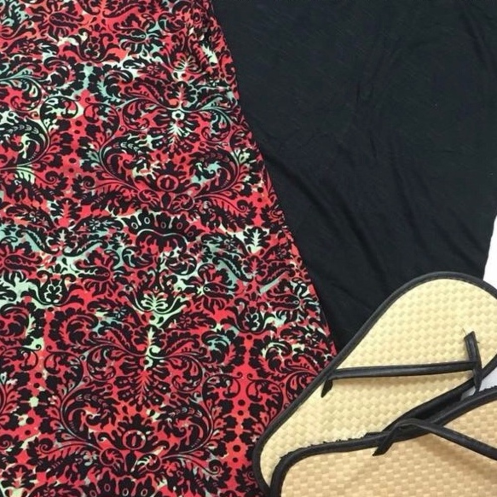 ‘SOLD’ LuLaRoe Damask Maxi Skirt Large NWT